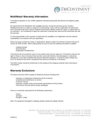 washers-warranty-information