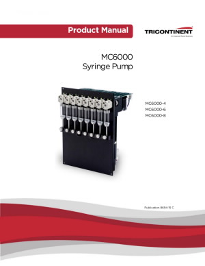 MC6000 Syringe Pump Manual 